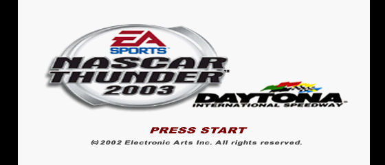 NASCAR Thunder 2003 Title Screen